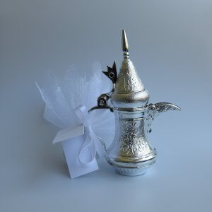 Islamitisch Bruiloft Bedankje 'Olielampje Aladdin' Oosters (zilver)